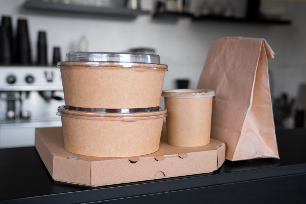 eco-friendly packaging of plates and delivery bags - Business trends in 2025